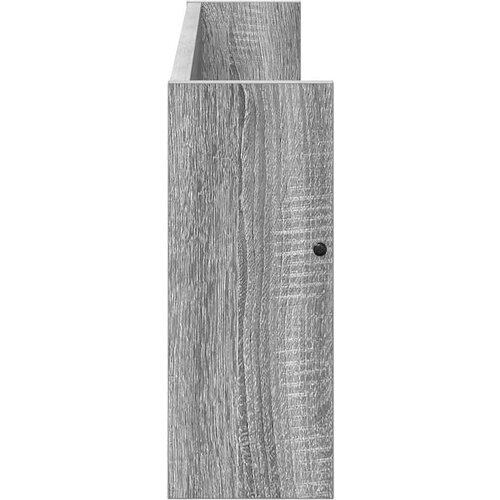  Polica za časopise s policom 2 pcs Siva Sonoma 80 x 12 x 30 cm Slike