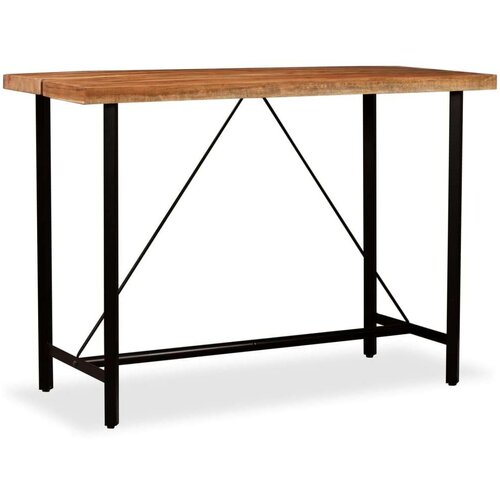 Barska barski stol od masivnog bagremovog drva 150 x 70 x 107 cm Slike