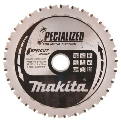 Makita EFFICUT Saegeblatt 150x20x33Z Slike