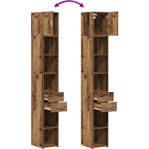vidaXL Ormar za skladi&scaron;tenje Staro drvo 30x42.5x225 cm Drvo obrađeno Cijene