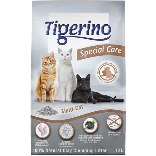 Tigerino Special Care / Performance pesek za mačke - Multi-Cat - Varčno pakiranje: 2 x 12 l