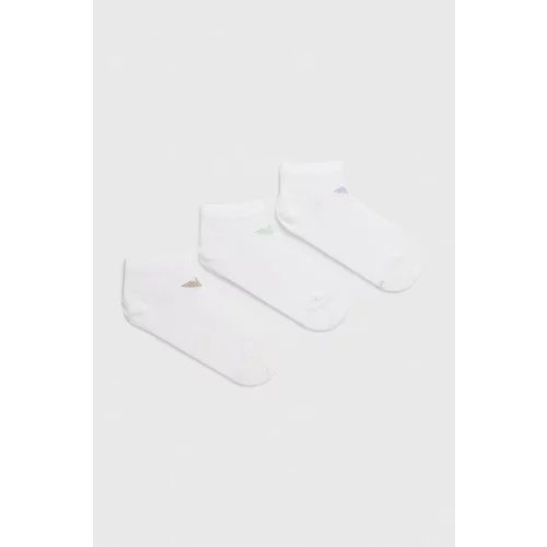 Emporio Armani Underwear Nogavice 3-pack moški, bela barva