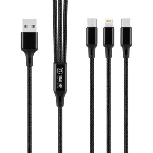  Obal Me USB-A 12W polnilni kabel 3v1 dolžine 1.2m z USB-C & Lightning & Micro USB priključkom Cene