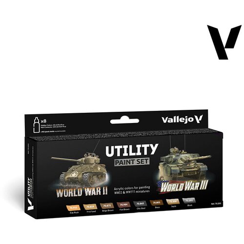 Vallejo Utility Paint Set WWII & WWIII - Tematski Set 70201 Cene