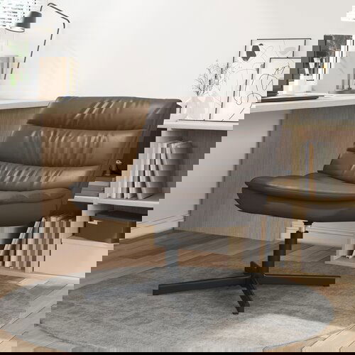 VidaXL Vrtilni stol Rjav Umetna usnje Srednji Ergonomski Vrtilni stol Slike
