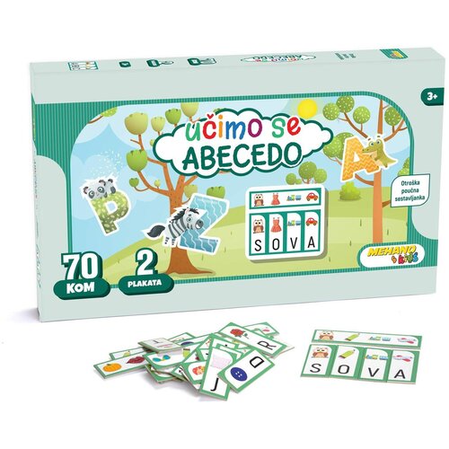 Mehano Sestavljanka Učimo se abecedo Slike