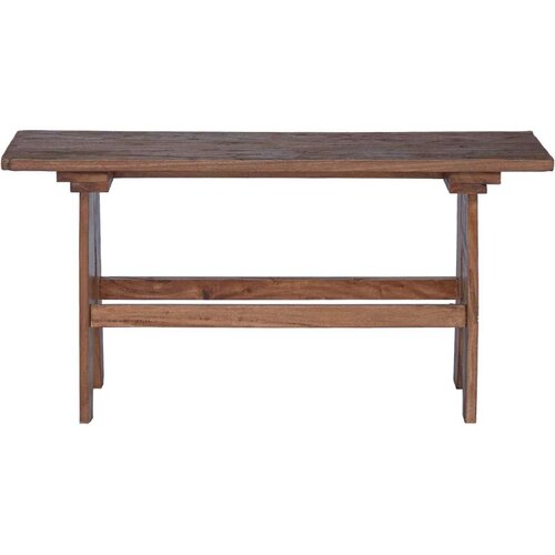  Klupa Prirodna 100 x 30 x 50 cm Čvrsto drvo iz reciklaže Slike