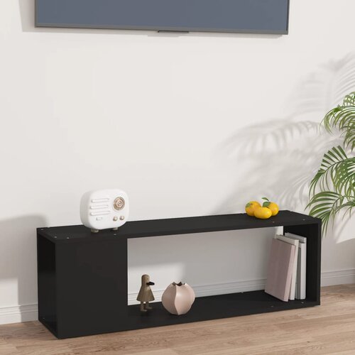 The Living Store TV omarica črna 100x24x32 cm iverna plo&amp;scaron;ča - TV Omarica, (21375766) Slike