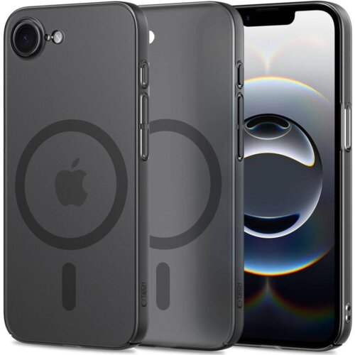  Magslim hard back case za iPhone 16e - prozorno črn Slike