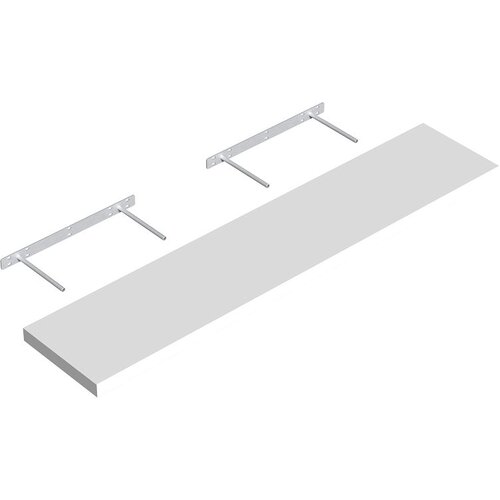 REGALUX zidna polica XL4 (23,5 x 118 x 3,8 cm, bijele boje, opteretivost: 12 kg) Cijene