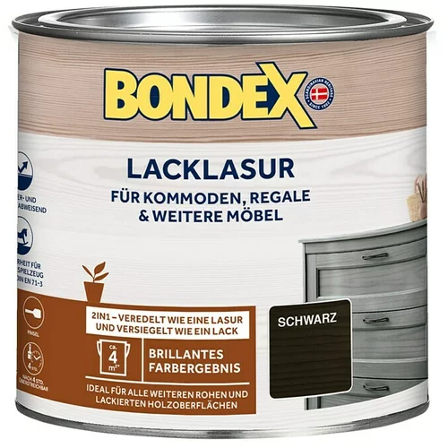 BONDEX Lazura (Crne boje, 375 ml, Svilenkasti sjaj)