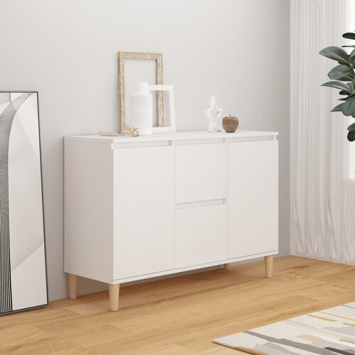 vidaXL Komoda bela 103,5x35x70 cm iverna plošča Cene