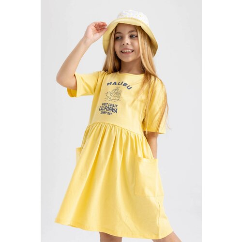 Defacto Girl Printed Short Sleeve Dress Slike