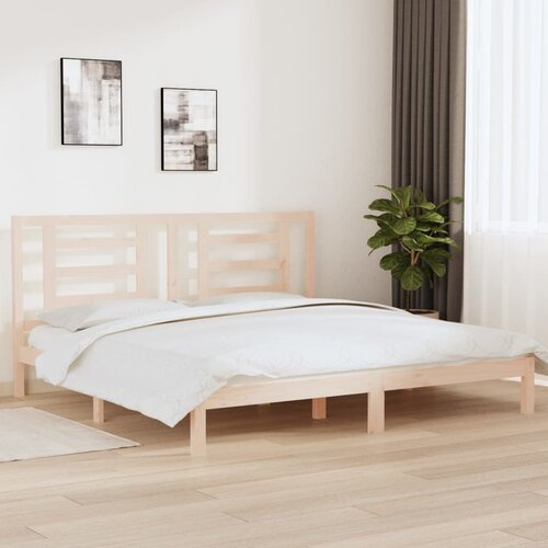 Furnova Posteljni okvir brez vzmetnice 200x200 cm trdna borovina, (21939345) Slike