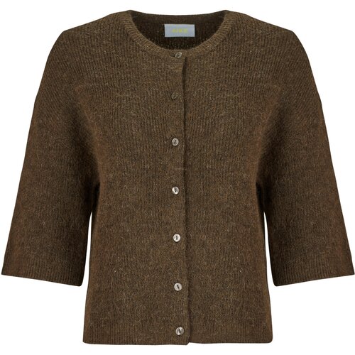 JJXX Telovniki &amp;amp; Jope JXEVI SS CARDIGAN KNIT Kostanjeva Slike