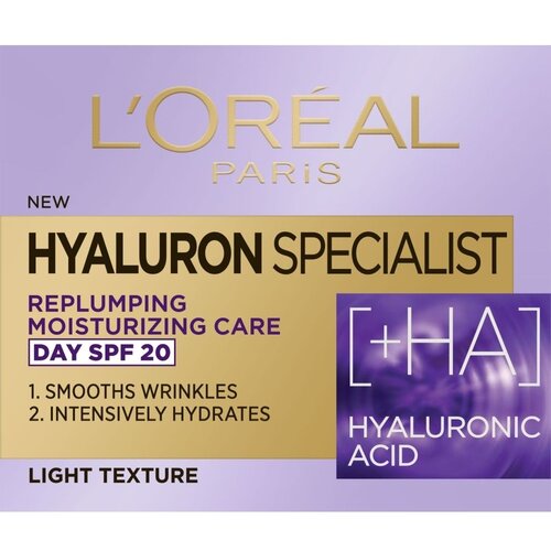 L&amp;acute;Or&amp;eacute;al Paris Hyaluron Specialist dnevna hidratantna krema za vraćanje volumena 50 ml Slike