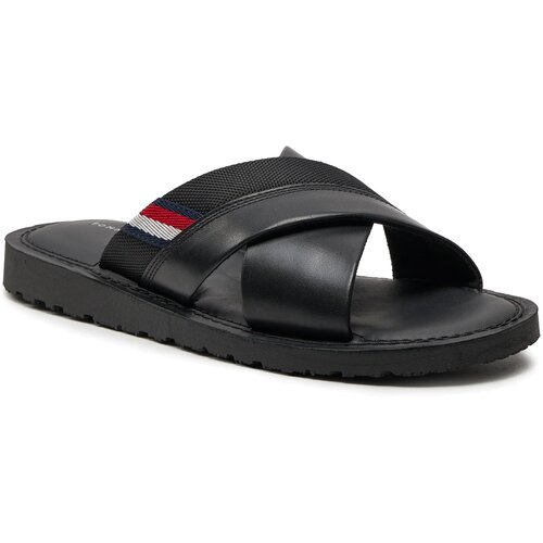 Tommy Hilfiger Mu&amp;scaron;ke papuče, Crne Slike