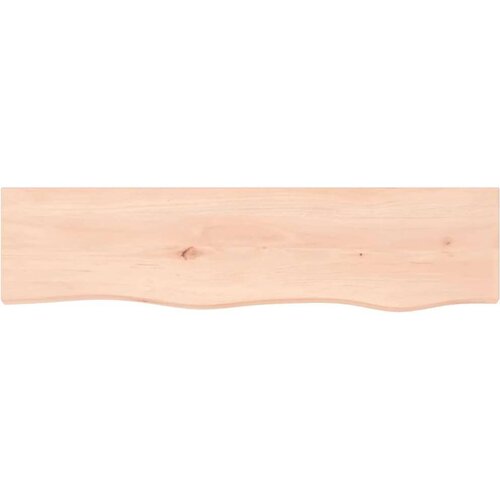 VidaXL Zidna polica 80 x 20 x 4 cm od neobrađene masivne hrastovine Slike