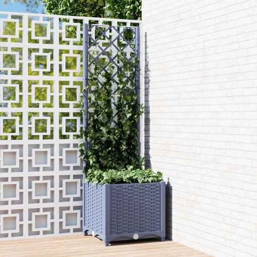  Sadilica s rešetkom tamnosiva 40 x 40 x 136 cm pp Cijene