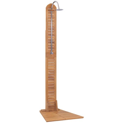 vidaXL Vrtni tuš iz trdne tikovine 70x75x204 cm Cene