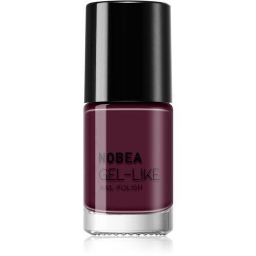 NOBEA Day-to-Day Gel-like Nail Polish lak za nohte z gel učinkom odtenek Maroon red #N46 6 ml Slike