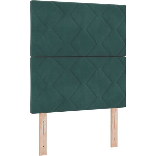 vidaXL Postelja Temno Zelen 80x200 cm Žamet, (22048970) Cene