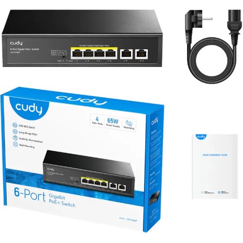  GS1006P 6-Port Gigabit PoE+ Switch Cene