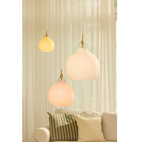 Halo Design 748068 - Visilica na sajli TOSCANA 1xE27/40W/230V prečnik 36 cm krem./mesing Slike