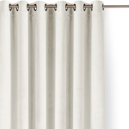 Filumi Kremno bela žametna zavesa za delno zatemnitev 265x270 cm Velto – Cene