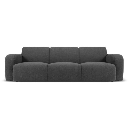 Micadoni Home Temno siva sedežna garnitura iz tkanine bouclé 235 cm Molino – Cene