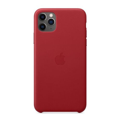 Apple Leather Case MX0F2ZM/A za iPhone 11 Pro Max - original rdeč Slike