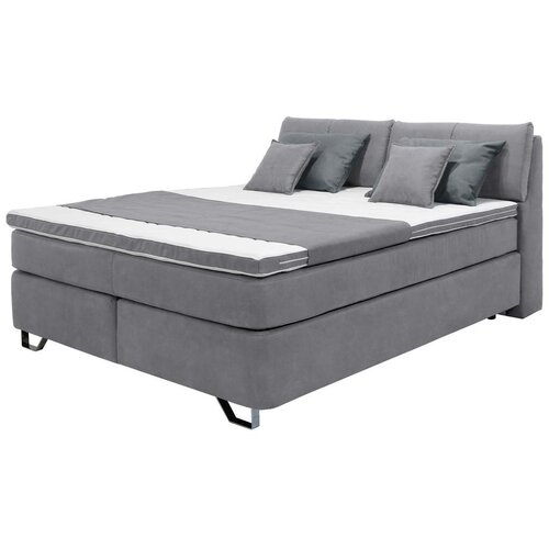 M&amp;ouml;max Postelja Boxspring Tabea, Svetlo Siva, 160x200 Slike