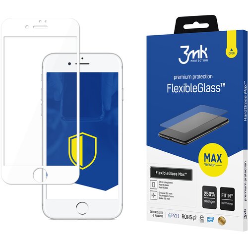 3mk APPLE IPHONE 7/8 PLUS WHITE - FLEXIBLEGLASS MAX, (22001760) Slike