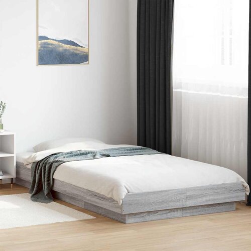  Okvir za krevet s LED svjetlima 75x190 cm od konstruiranog drva Siva 75 x 190 cm Cene
