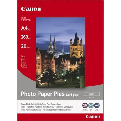 Canon Foto papir SG-201, A4, 20 listov, 260 gramov Slike