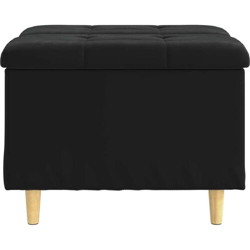  Otoman za pohranu s jastukom Crna 60 x 60 x 45 cm Bar&amp;scaron;un - Crna 60 cm Bar&amp;scaron;un Slike