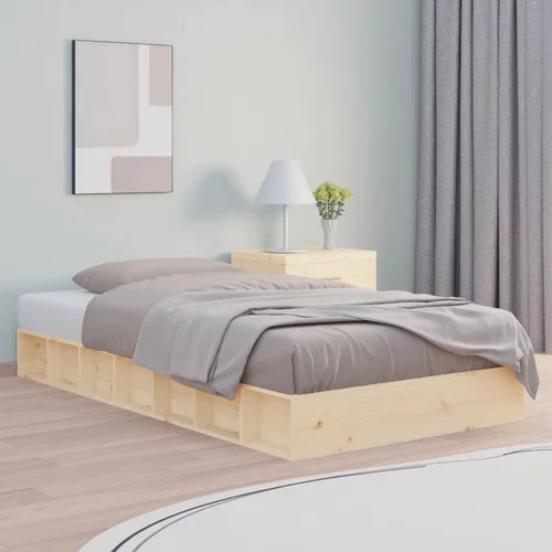 vidaXL Okvir za krevet 90 x 190 cm 3FT jednokrevetni od masivnog drva