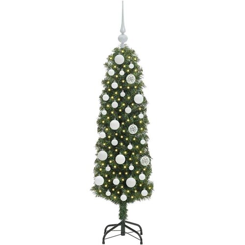 VidaXL Umjetno božićno drvce Zelena 120 cm PVC i čelik i plastika Slike