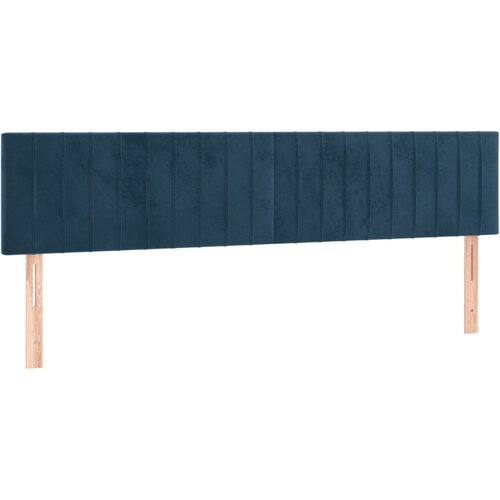 Maison Chic Posteljno vzglavje - Vzglavna omarica 2 kosa temno modro 100x5x78/88 cm žamet, (22077430) Cene