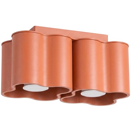 Sollux Lighting Stropna svetilka OVIO 2 rdeča okra GU10, (5000499445) Cene