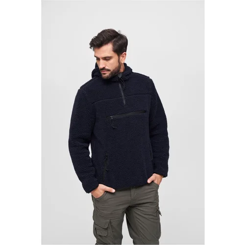 Brandit Teddyfleece Worker Pullover Jacket Dark Blue