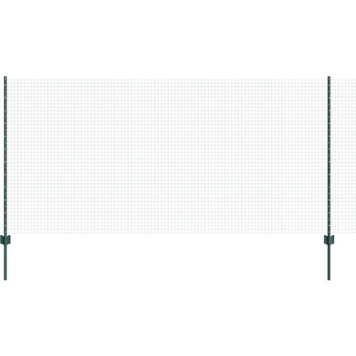 vidaXL Varjena žica ograja z 11 U stebrički Zelena 1.2x25 m Jeklo, (22085385) Cene