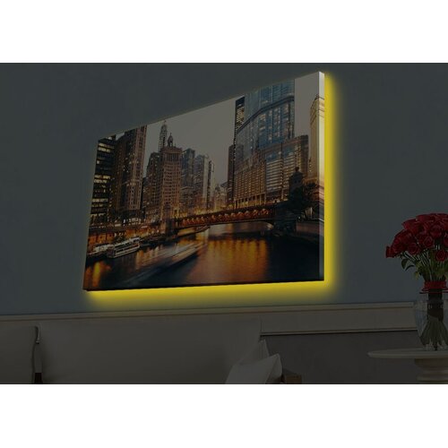 Wallity Zidna slika sa LED osvetljenjem 4570HDACT-088, 45x70 cm Cene
