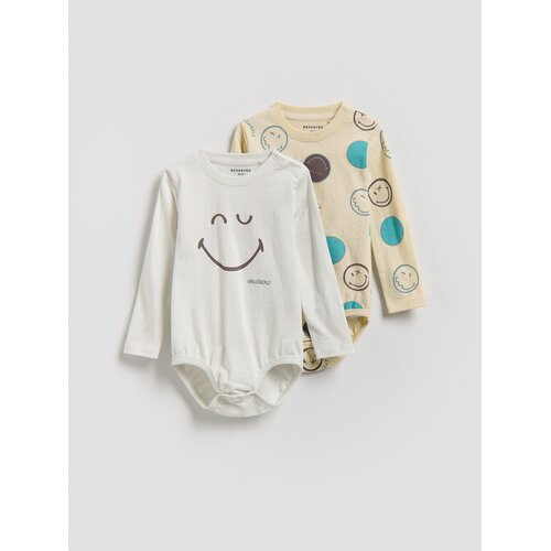 Reserved BABIES` BODY SUIT - svijetlo siva Cene
