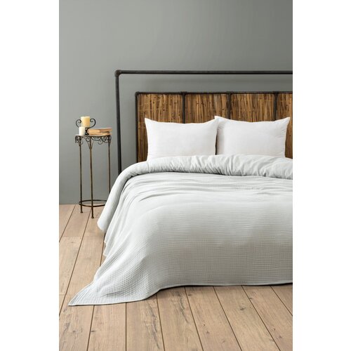  Svijetlo sivi prekrivač od muslina 220x250 cm Muslin – Cijene