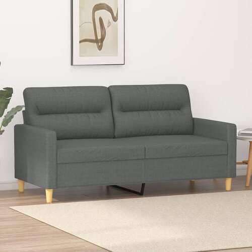  The Living Store Dvosed temno siv 140 cm blago - Kavč Dvosed, (21499527) Cene