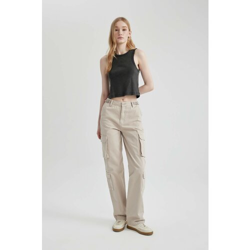 Defacto Straight Fit Cargo Trousers Cene