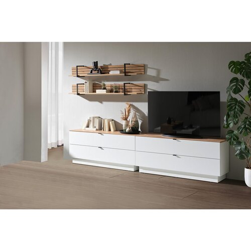 Hom`in REGAL 280/174/44 cm bela, hrast artisan Slike