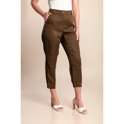 Fenzy Plus Size Hlače, Olivne Cene