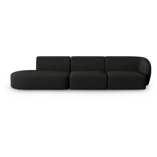 Milo Casa Crna sofa od &amp;scaron;enila s desnim kutom 311 cm Paolo &amp;ndash; Slike